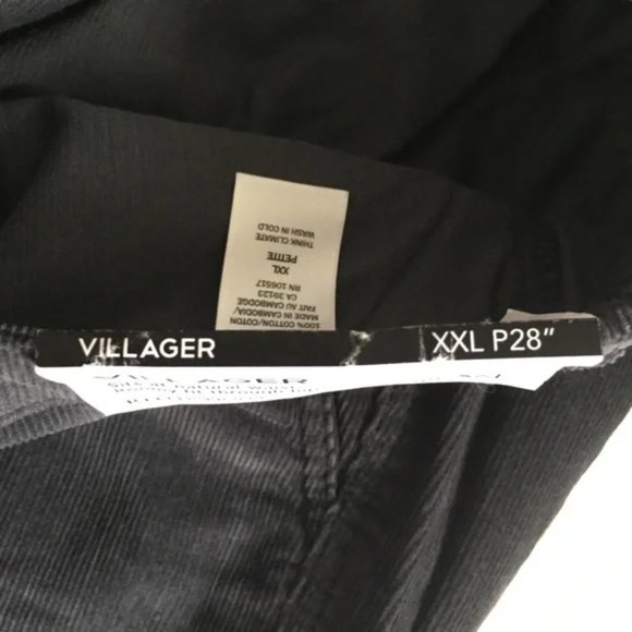 Northern Reflections Petite XXL P28" Wide Leg Grey Villager Cord - Picture 8 of 8